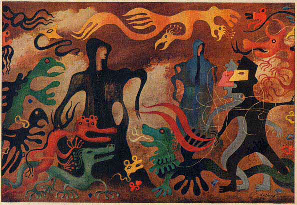 Картина Хулио де Диего по Фантастический симфонии Берлиоза     