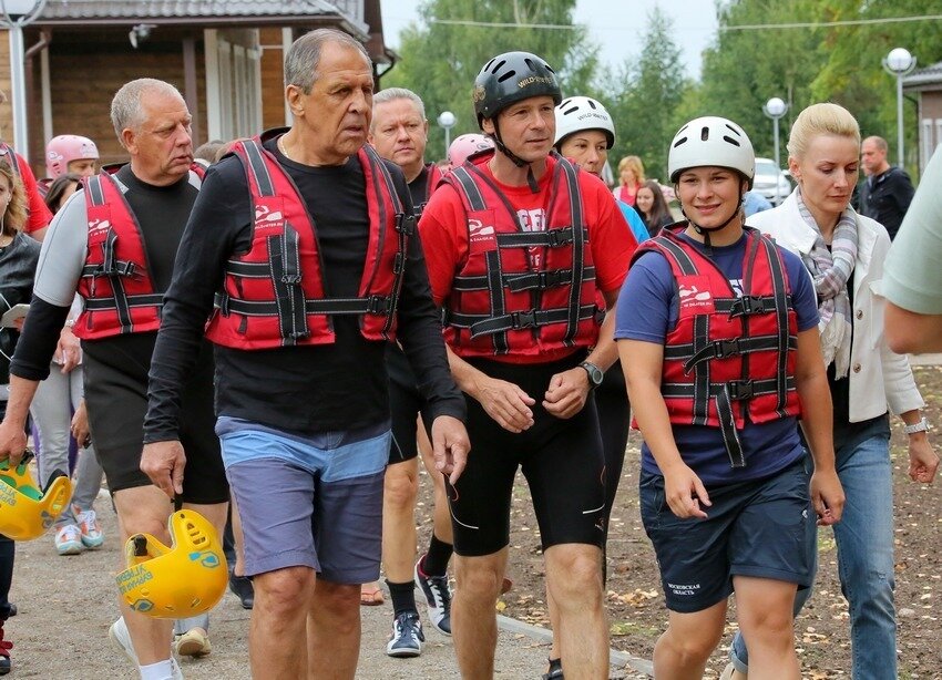 Сергей ЛАВРОВ на открытии Центра гребного слалома в Окуловке. 2015 год