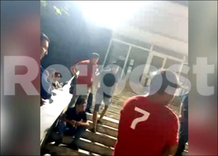 Кадр видеозаписи с сайта Repost.uz