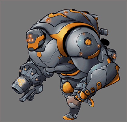 Пример движения с деформацией меша сделанный в Spine.