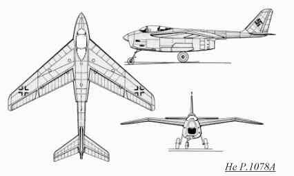 Общий вид Heinkel P.1078