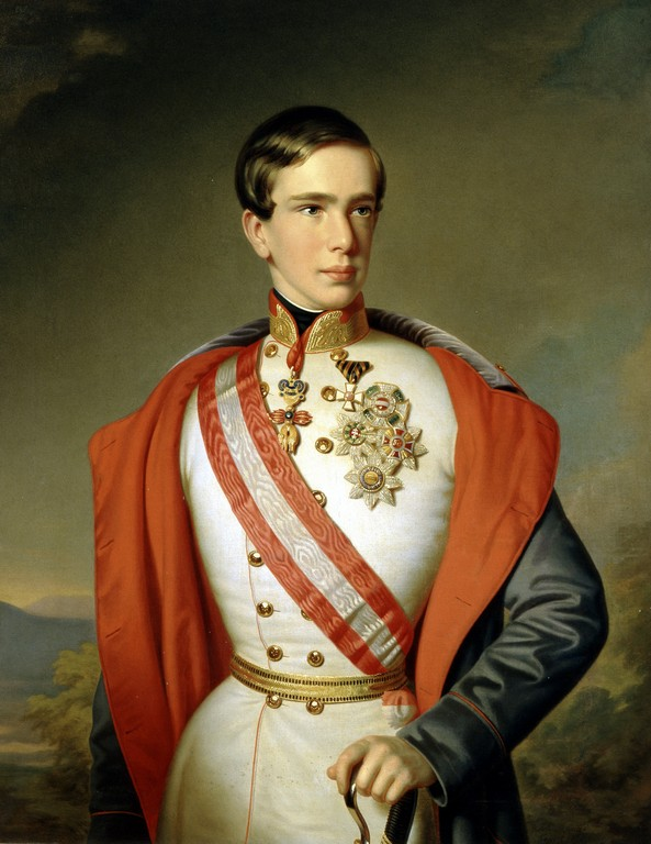 Император Франц Иосиф в 1851 году.