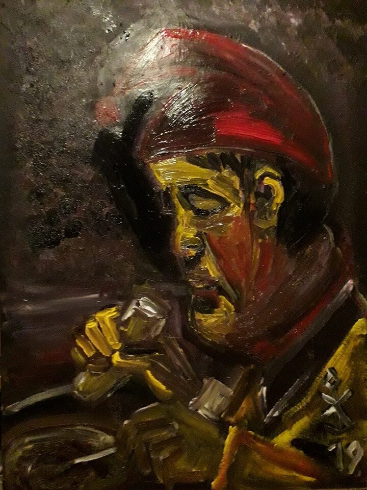  Рис. автора. "Кажется, это спагетти" 