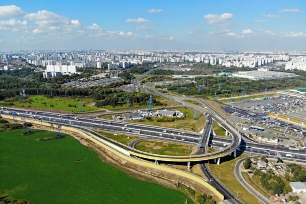 Фото Бесединской развязки МКАД. Фото stroi.mos.ru