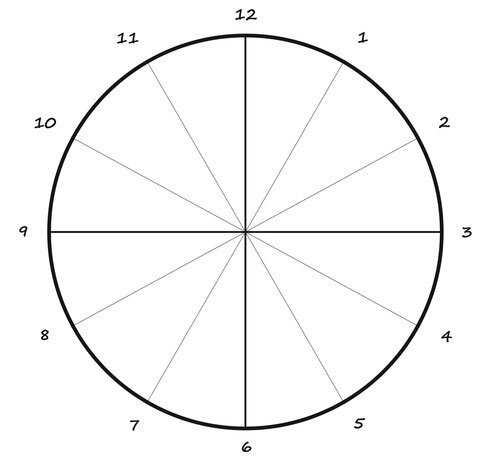 Вот такую разметку нужно начертить на стене. 