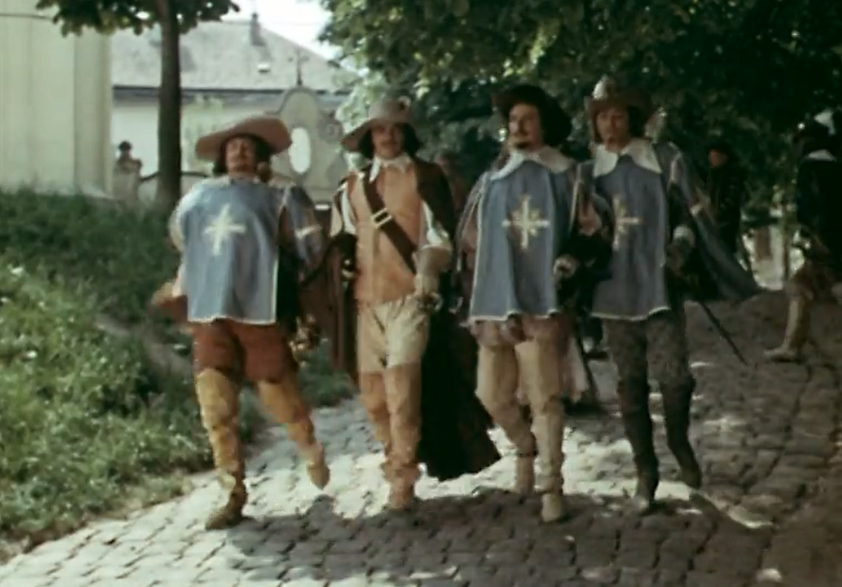 Стоп-кадр из кинофильма "Три мушкетера".