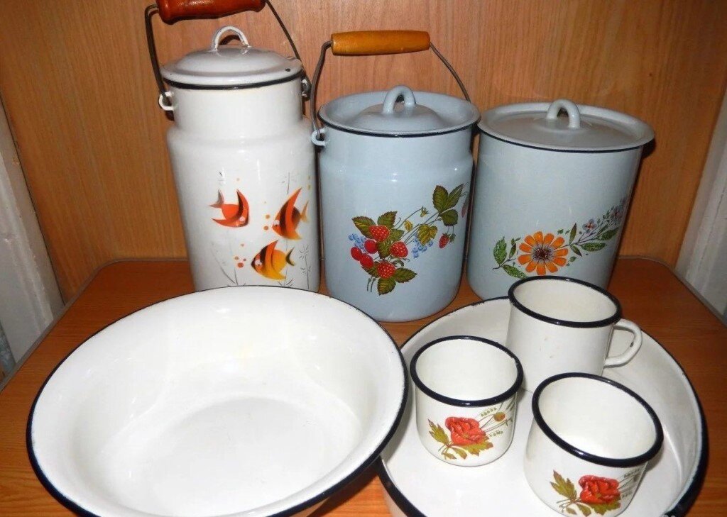 Вещи из СССР: Эмалированная посуда советских времён | В мире вй | Дзен