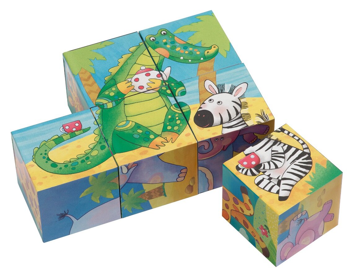 Ребенку нужно догадаться, что целое изображение получится только тогда, когда один или два кубика «выйдут» за пределы привычной формы прямоугольника.