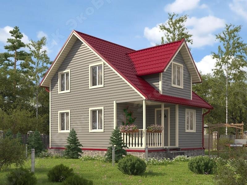 Рисунок 1. Проект каркасного дома Всеволожск Д-3