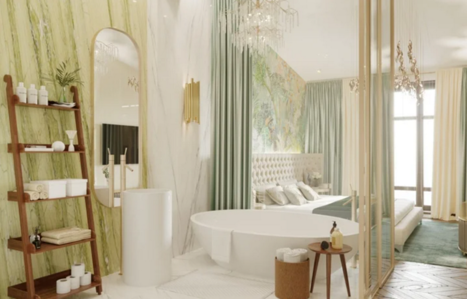 Тропические мотивы в ванной