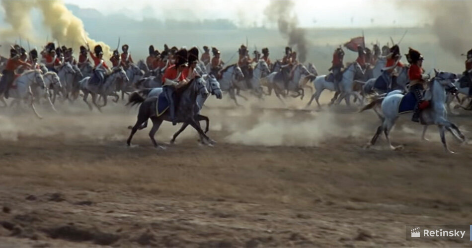 Кадр из фильма «Ватерлоо», режиссёр Сергей Бондарчук, 1970 год