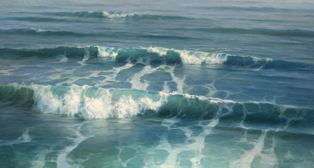 "Дыхание моря-2" 75х140 х. м. 2017 г.