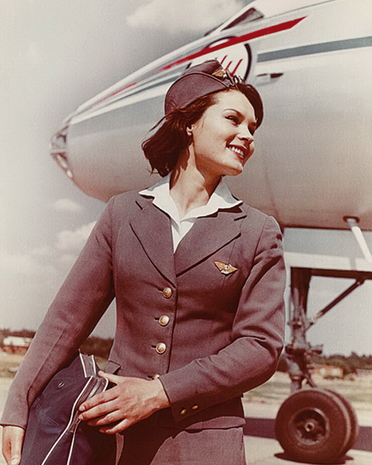 Бортпроводник «Аэрофлота», 1960-е годы.
