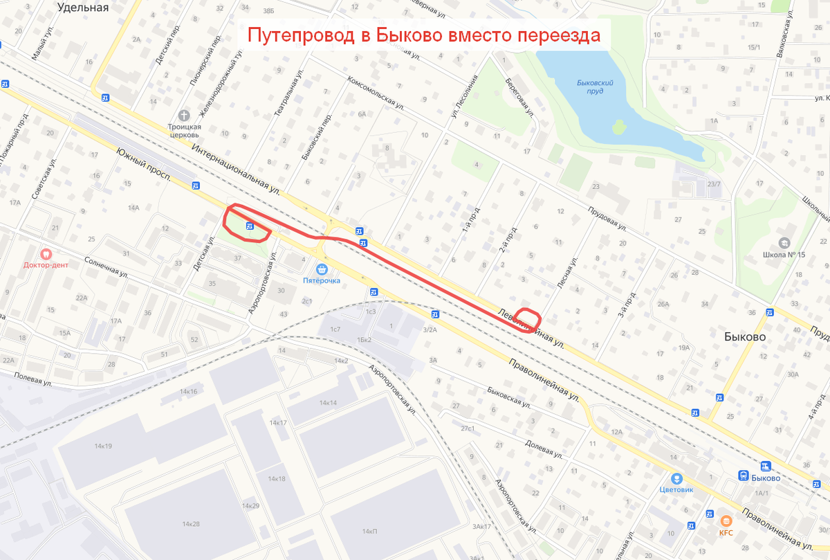 Проект эстакады в быково