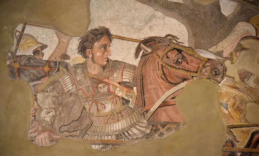 Мозаика с ликом Александра Македонского