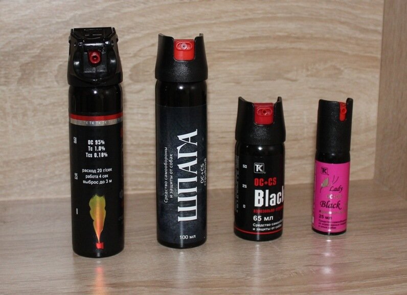 Бытовые газовые баллончики для самозащиты бывают разные.