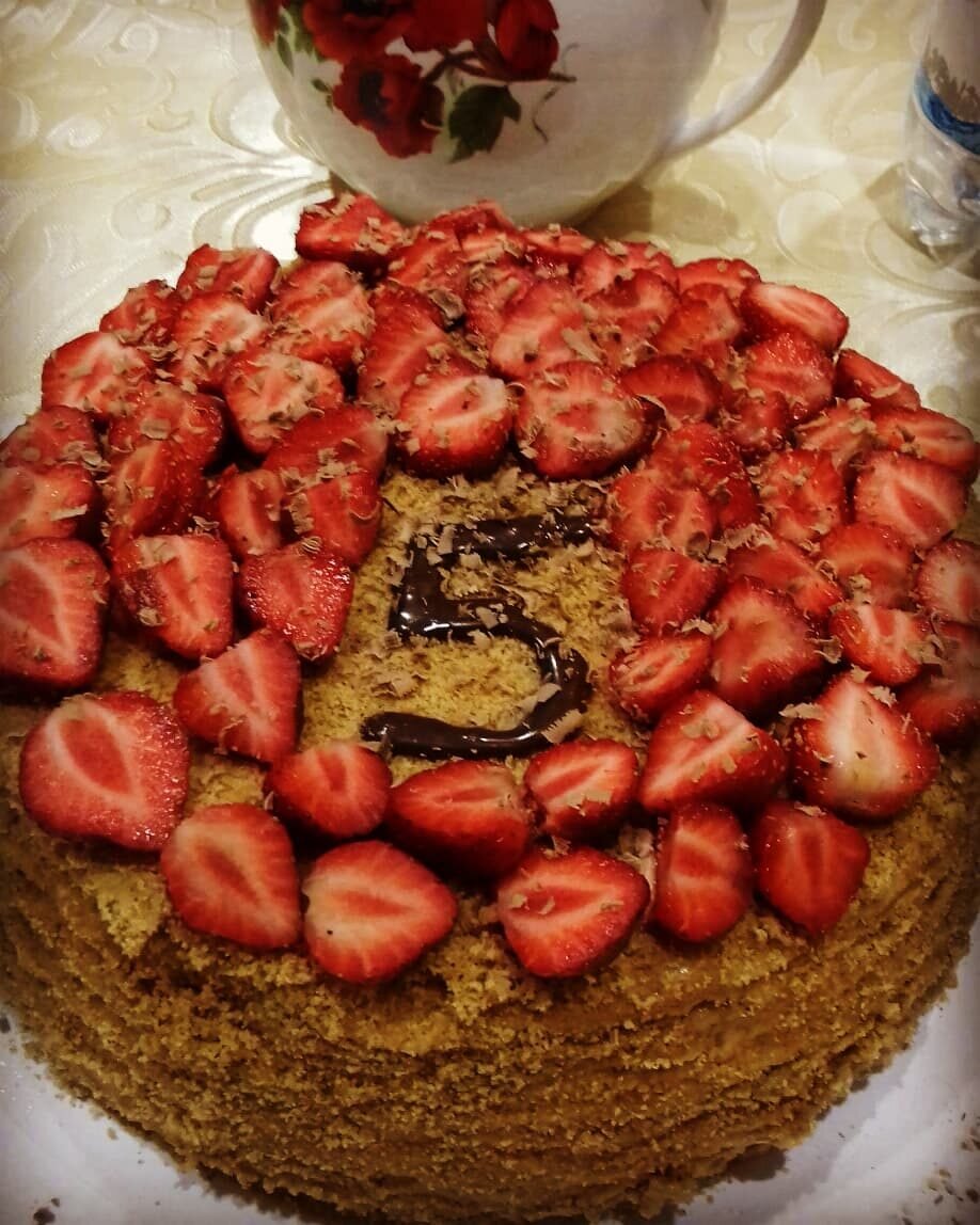 Тортик медовый