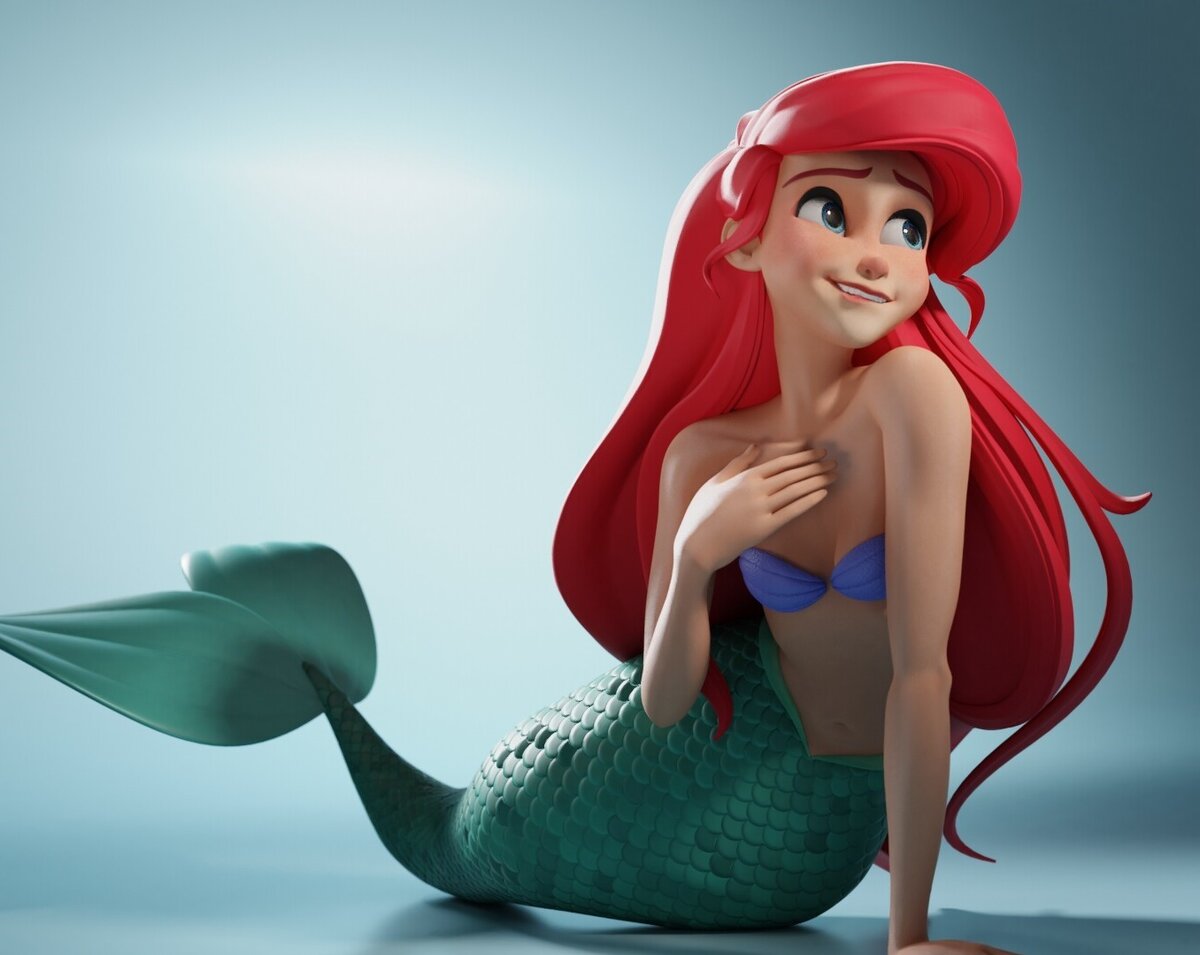 Русалочка W. Disney, иллюстрация из открытых источников