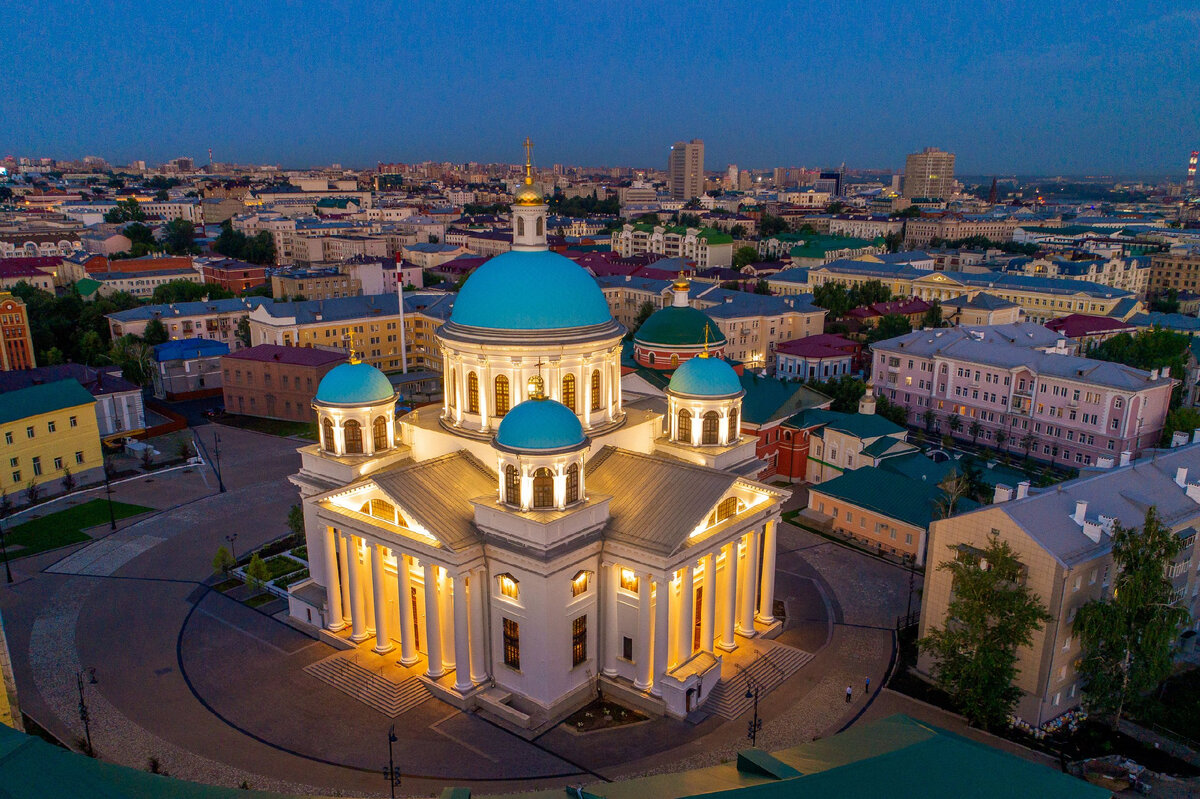 Казанский собор с высоты птичьего полета