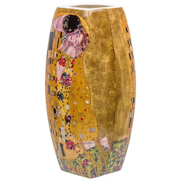 Ваза по мотивам картины Густава Климта "Поцелуй"