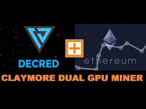 Claymore’s Dual Ethereum+Decred GPU Miner