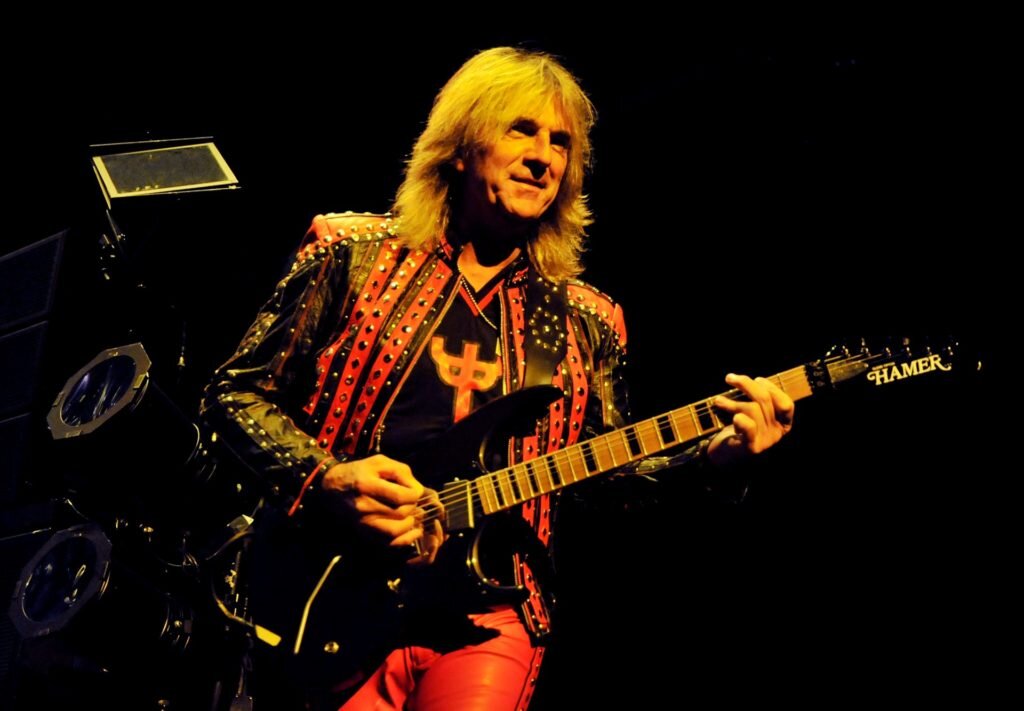 Glenn Tipton из Judas Priest, The Gibson Amphitheatre, August 2, 2009, Universal City, California. (Photo by Kevin Winter/Getty Images)