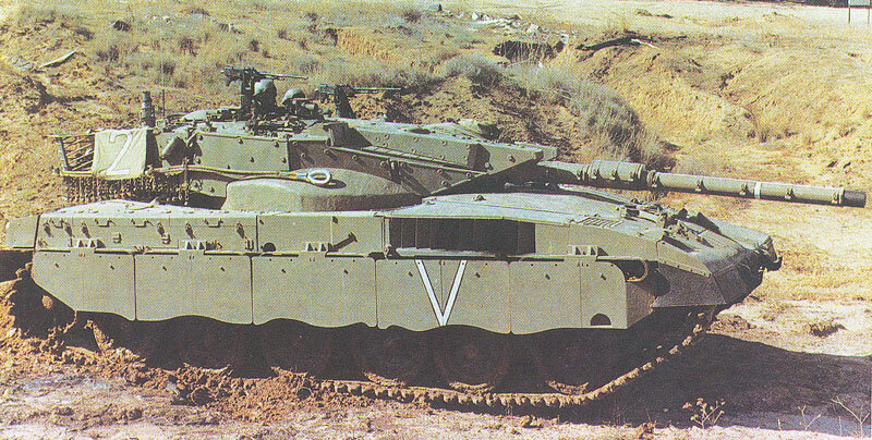 Рисунок 2 – Танк «Меркава» Mk. II, по бокам башни установлено  дополнительное бронирование.
