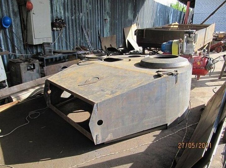 Башня "Тигра" в стадии изготовления