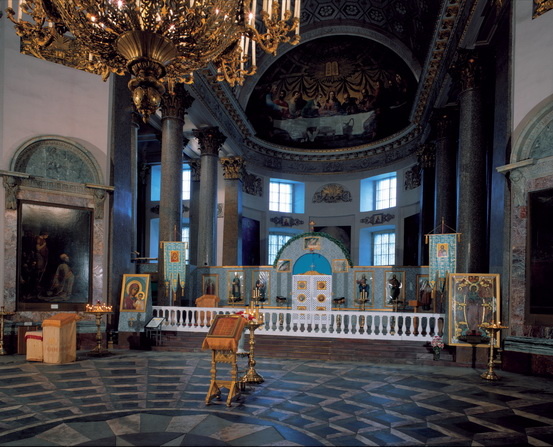 Иконостас Казанского собора - временный вид в 1998 году