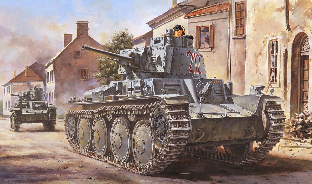 Легкий танк Panzer 38(t) Praga, изначально LT vz.38