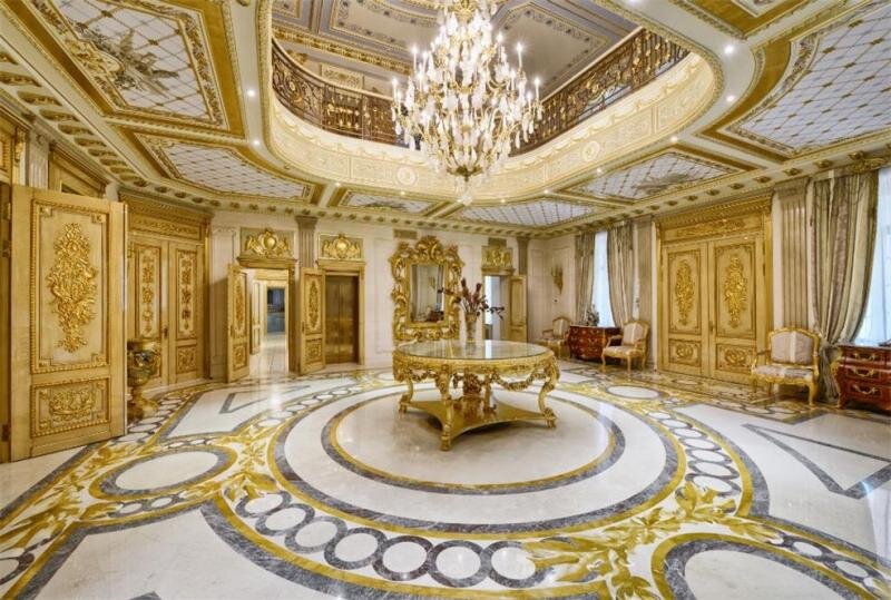 Резиденция 3750 кв.м. на Рублево-успенском шоссе оборудованная системой центрального пылеудаления Blizzard P-klasse для 4-х одновременно-подключенных уборщика (оператора). Проект 2008 года.