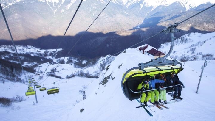 Подъем на Роза Хутор