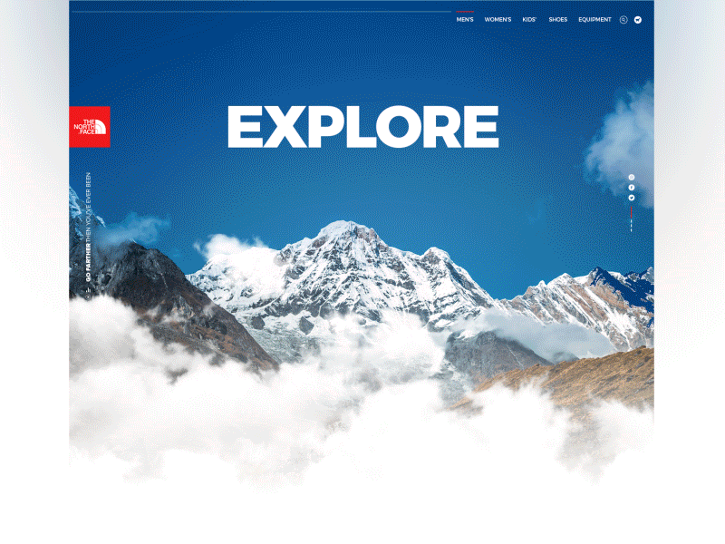 Exploring The North Face on Dribbble