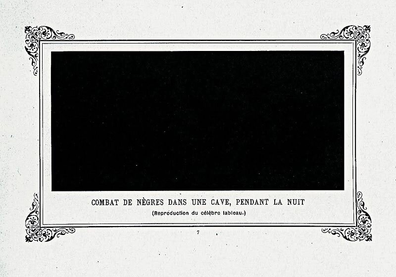 Альфонс Алле " Битва негров в темной пещере глубокой ночью", 1882