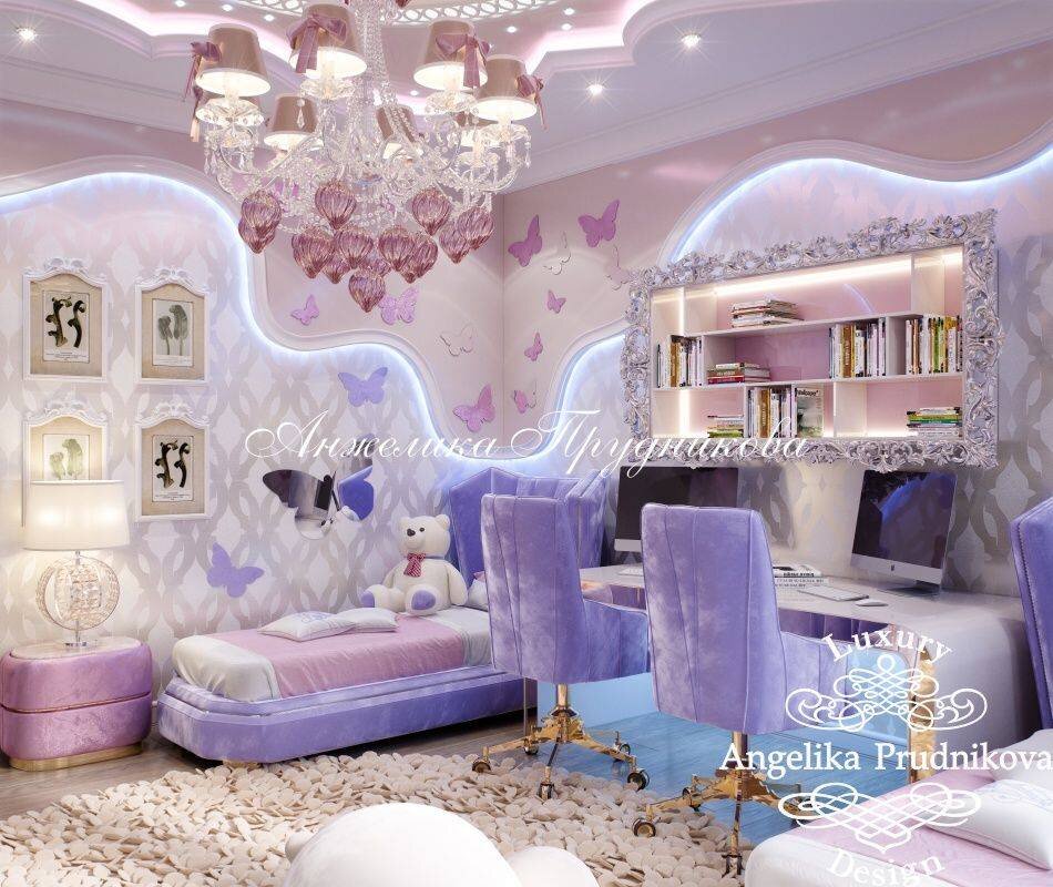 На фото: Детская комната для двух девочек после ремонта