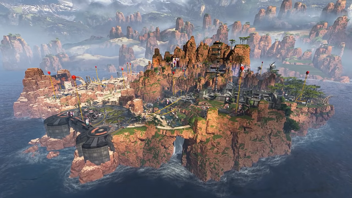 Скриншот игровой карты Apex Legends