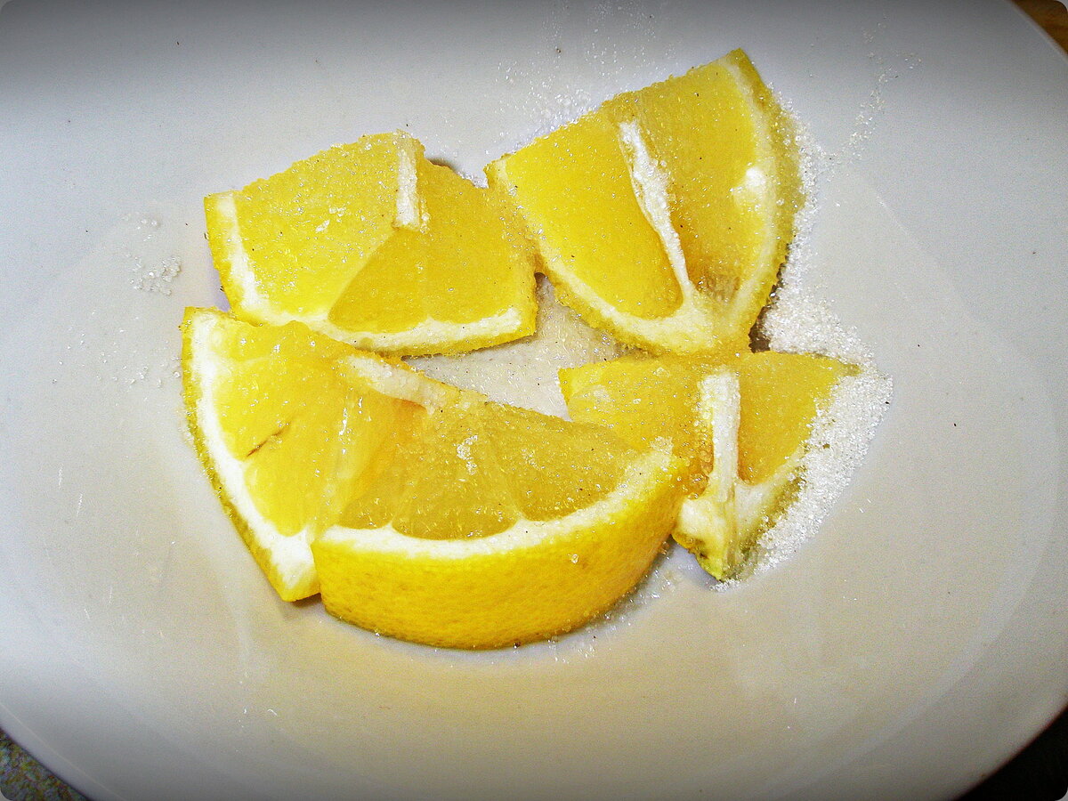 Лимон с сахаром