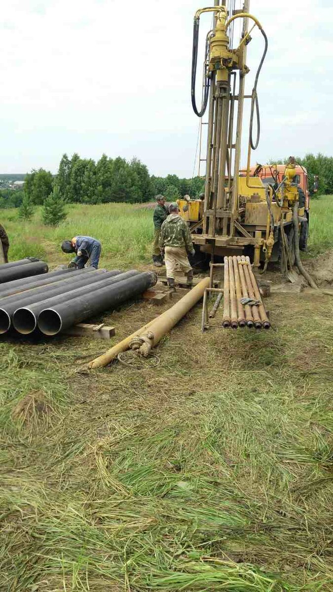 Бурение скважины на большую глубину для централизованного водоснабжения населенного пункта