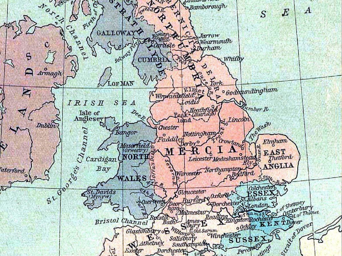 Бывшие королевства. Карта Англии 10 век. Карта средневековой Англии. Карта королевств Британии. Британия в средние века карта.