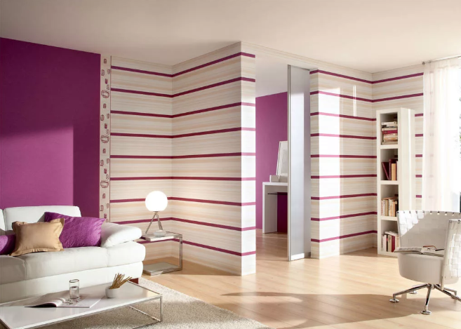 Такой вариант хорошо подойдет для помещений с высокими потолками.