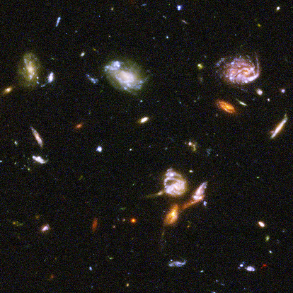  Часть глубокого снимка космоса «Hubble Ultra Deep Field». Все, что вы видите — это галактики.