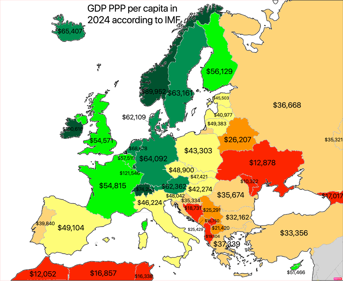 Население европы на 2024. ВВП стран Европы карта. Карта Европы по ВВП на душу населения. Страны Европы по ВВП на душу населения. Карта стран ВВП на душу населения.