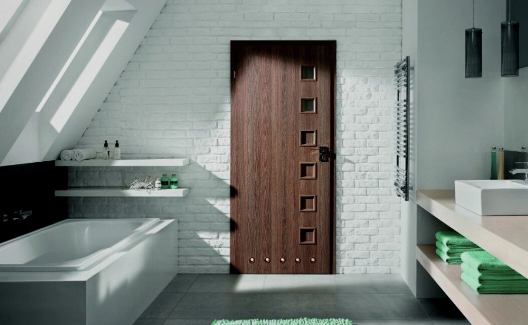 Двери для ванной и туалета — Красивые варианты для лучшего дизайна (90 фото)