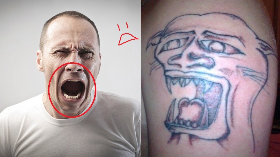 Татуировка расположенная справа может буквально довести до ручки :))