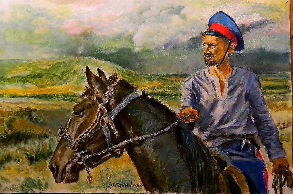 Казак даль. Донской Атаман картины. Казак Донского казачества рисунок. Донской казак и казачонок на лошадях. Голова ты моя удалая