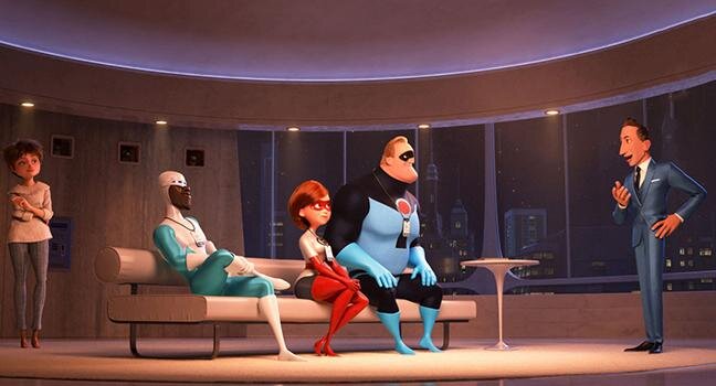Новая история о деятельности семейки супергероев от студии Pixar: мистер Исключительный сидит дома с детьми, а его жена Эластика делает карьеру популярной супергероини