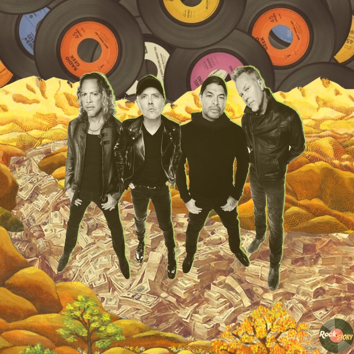 На фотографии: участники группы Metallica