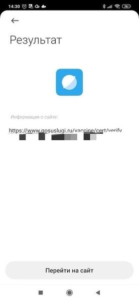 После сканирования QR-кода телефон выдаёт ссылку на госуслуги.
Фото: Чита.Ру
