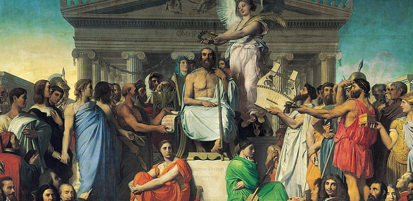 «Апофеоз Гомера» Жан Огюст Доминик Энгр