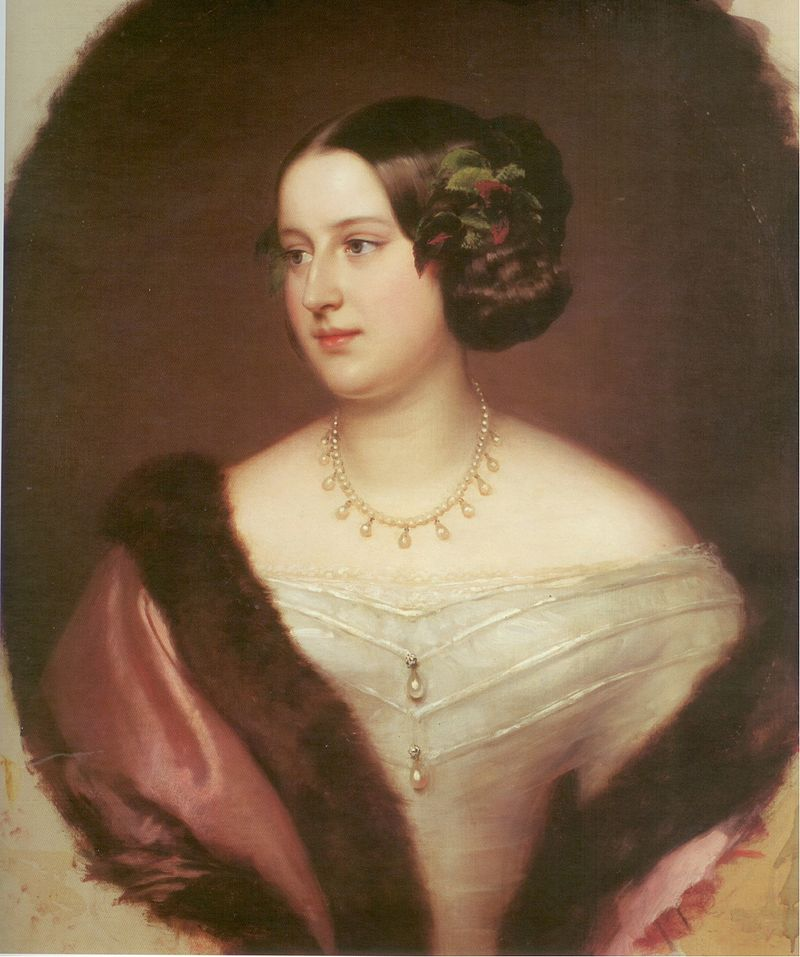 Елизавета-Александра, художник Франц Шротцберг; 1848 